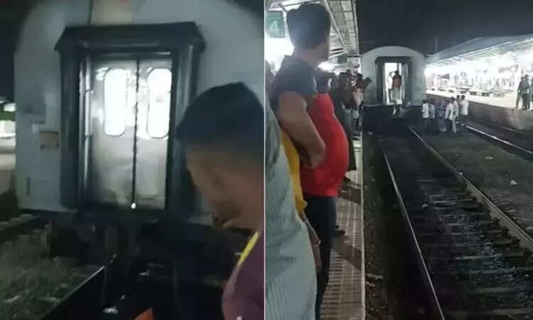 தனியே கழண்டு ஓடிய சேரன் எக்ஸ்பிரஸ் ரயிலின் பெட்டிகள்!!