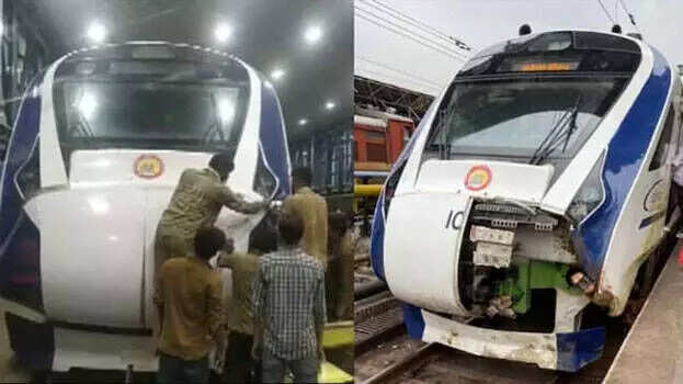 நடுவழியில் நின்ற வந்தே பாரத் ரயில்!!