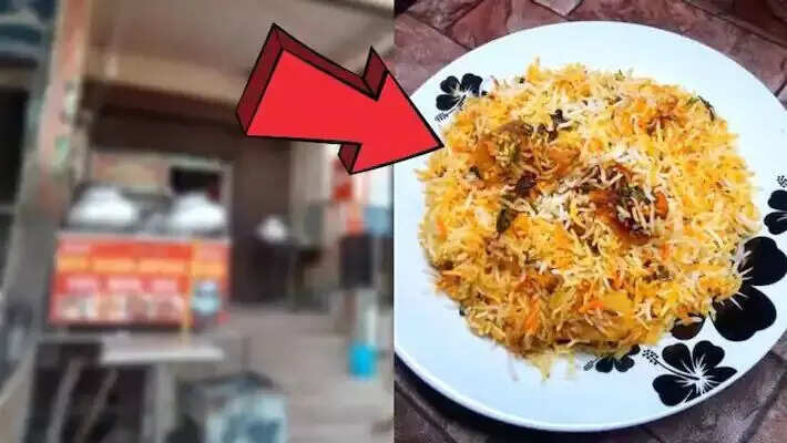 வெஜ் பிரியாணியில் இறைச்சி துண்டு!!