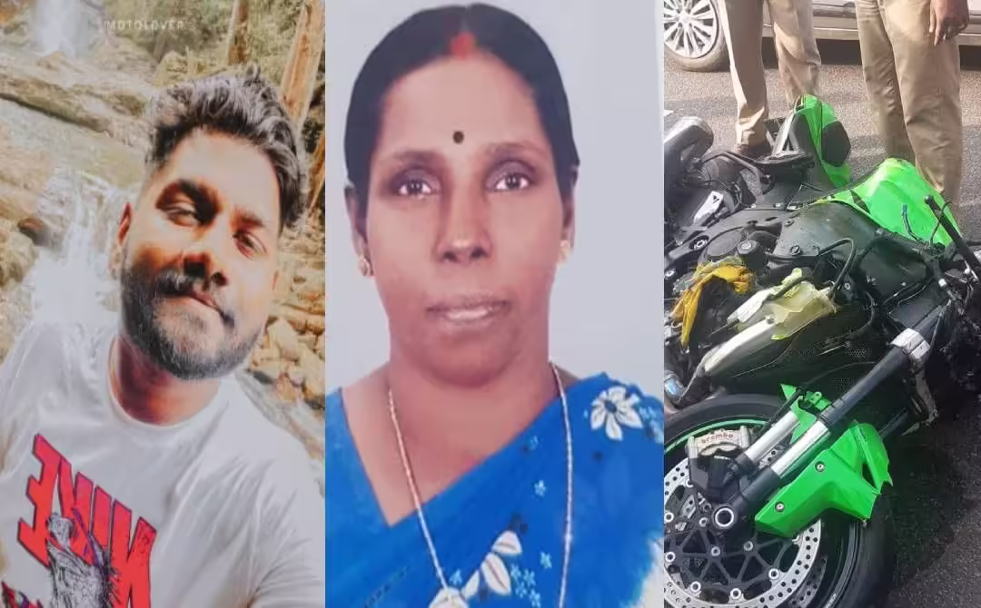 பைக் ரேஸ் விபரீதம் – சாலையில் சென்றவர், பைக் ஓட்டியவர் பலி!!