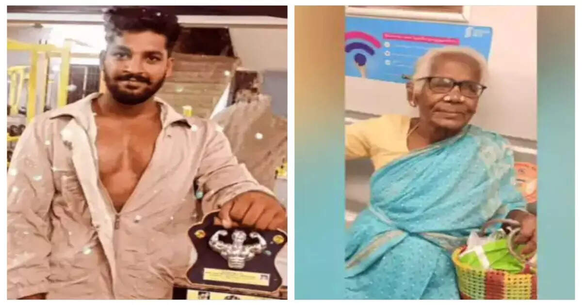 நகைக்காக பாட்டியை கொன்ற 'போலீஸ்' பேரன்!!