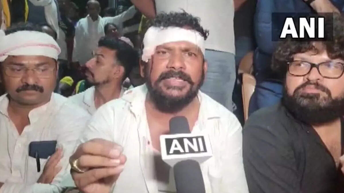 பரபரப்பு! காங்கிரஸ் எம்.எல்.ஏ மீது தாக்குதல்!!