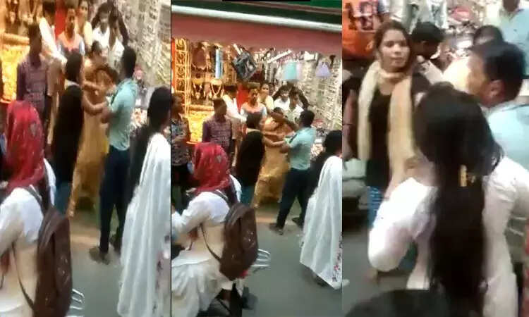 என்ன கல்யாணம் பண்ணிட்டு கேர்ள் ப்ரண்ட் கூட ஷாப்பிங் போறியா ... கணவனை வெளுத்த மனைவி..!!