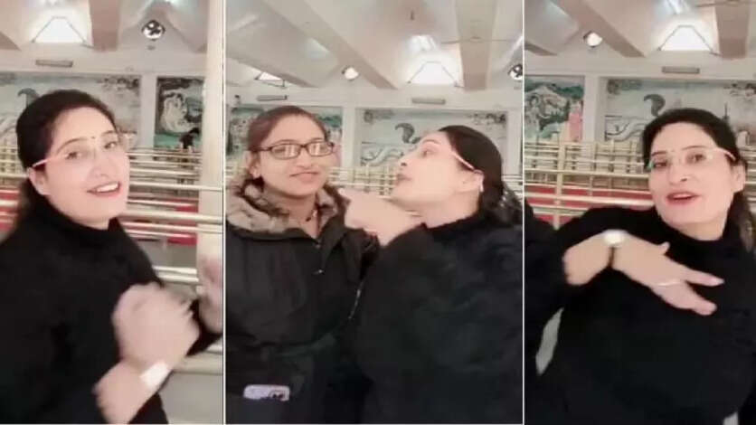 கோவிலுக்குள் குத்தாட்டம்… பெண்கள் மீது நடவடிக்கை!!