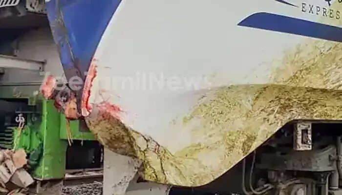 மீண்டும் விபத்தில் சிக்கிய வந்தே பாரத் ரயில்..!! மக்கள் அதிர்ச்சி