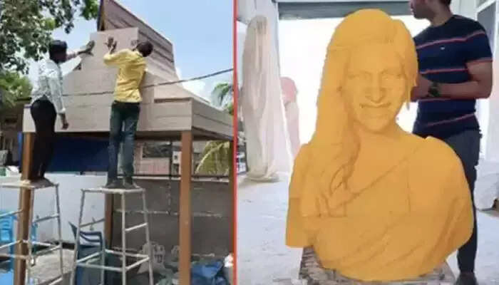 சமந்தாவுக்கு கோயில் கட்டிய ரசிகர்கள்... நாளை திறப்பு விழா..!!