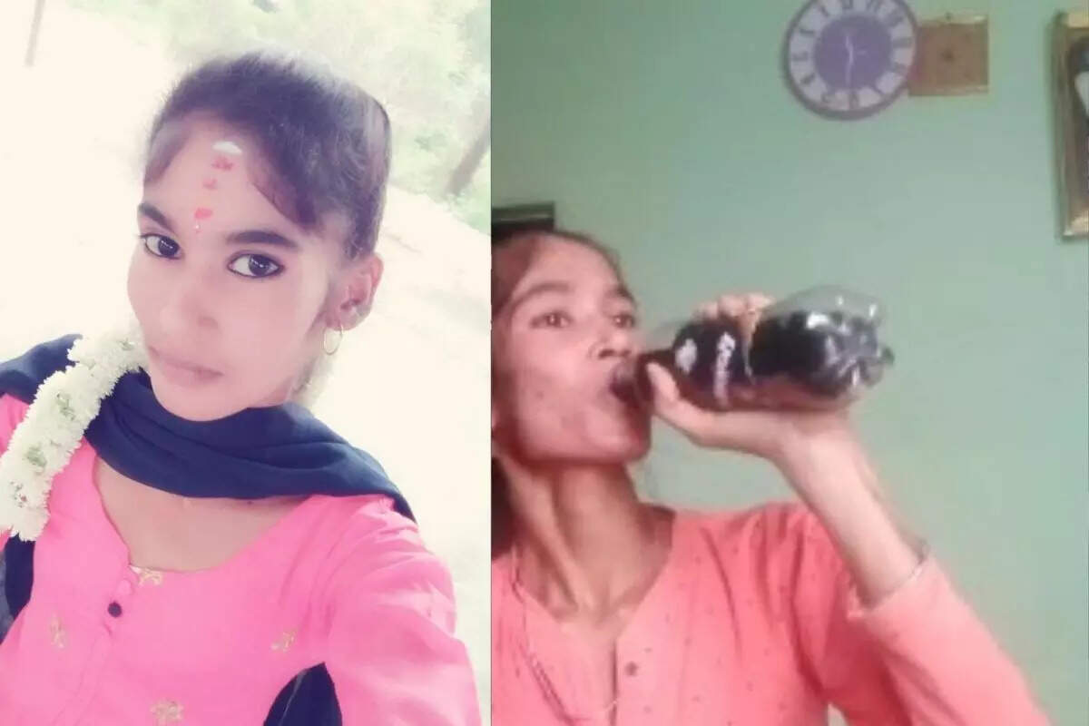 குளிர்பானத்தில் எலி மருந்து கலந்து குடித்த பெண்!!