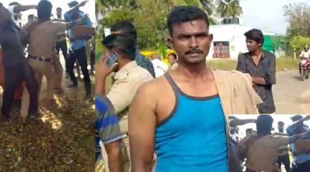 போதையில் தகராறு! போலீசாரை அடித்து உதைத்த பொதுமக்கள்!