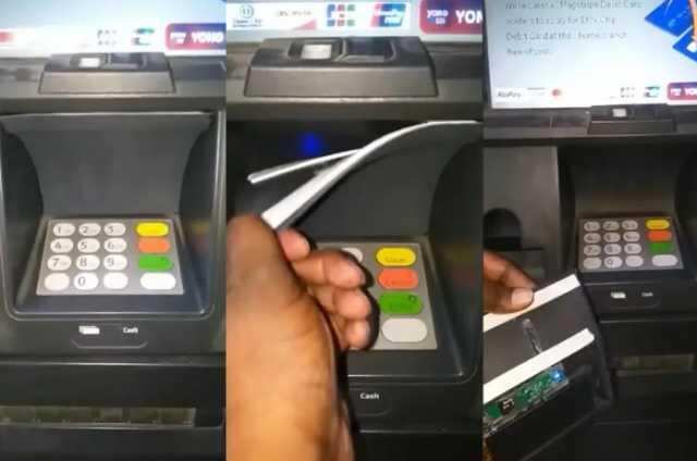 ஏடிஎம் இயந்திரத்தில் மர்ம எலக்ட்ரானிக் பொருள்..! பணத்தை கொள்ளையடிக்க பலே திட்டம்?