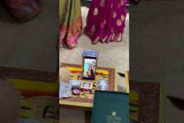 ஆன்லைன் வீடியோ காலிங் மூலம் திருமண நிச்சயதார்த்தம்- வைரலாகும் புதிய வீடியோ..!