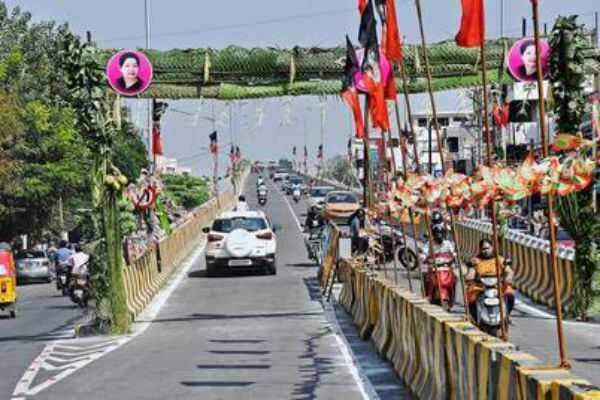 கோவையில் 55 அடி மேம்பாலம் திறப்பு