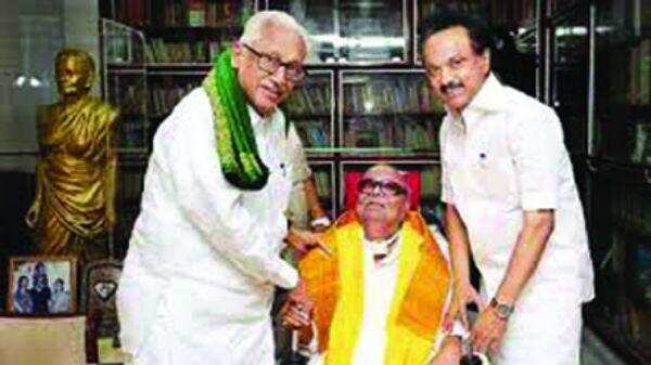 கடைசி வரையில் கட்டுப்பாடு காத்தவர் அன்பழகன்!! கி.வீரமணி உருக்கம்!!