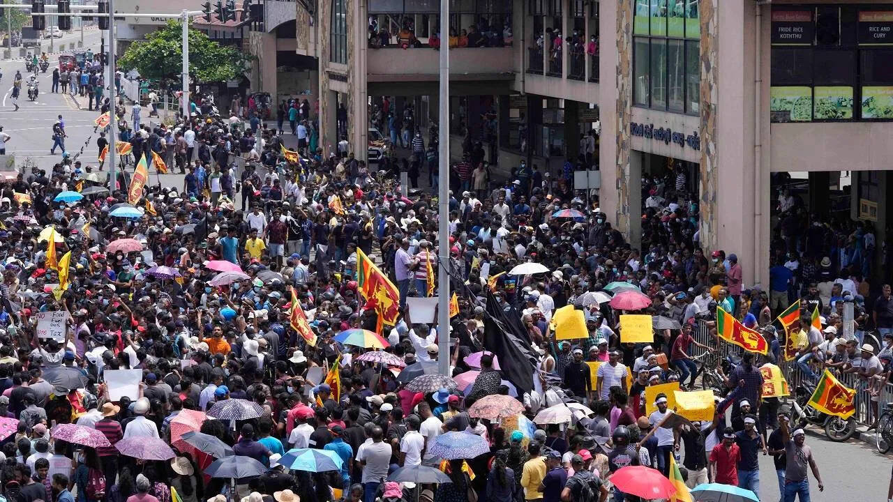 srilanka-ranil protest
