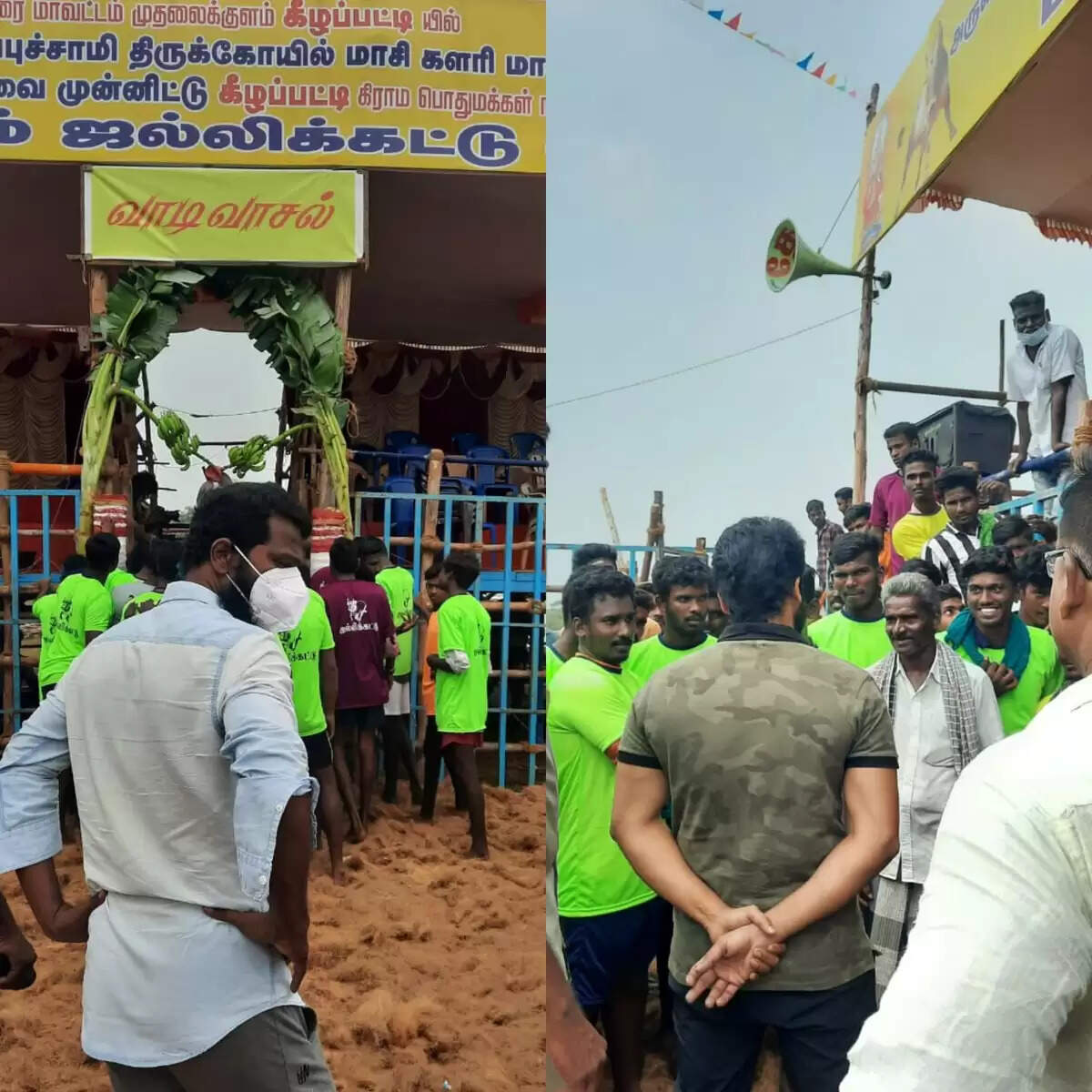 வைரல் போட்டோ! ஜல்லிக்கட்டு களத்தில் இயக்குனர் வெற்றிமாறன்!!