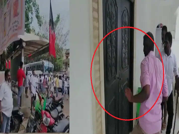 பதற்றம்! அதிமுக அலுவலகம் உடைப்பு!!