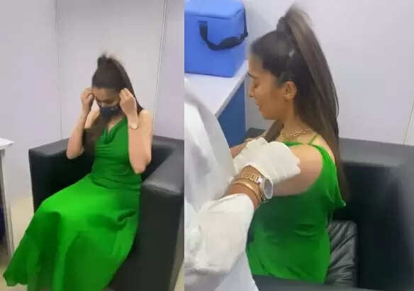 யப்பா ! சிறிய ஊசிக்கு இந்த நடிகைக்கு இப்படியோரு பயம் இருக்கா ? (வீடியோ)