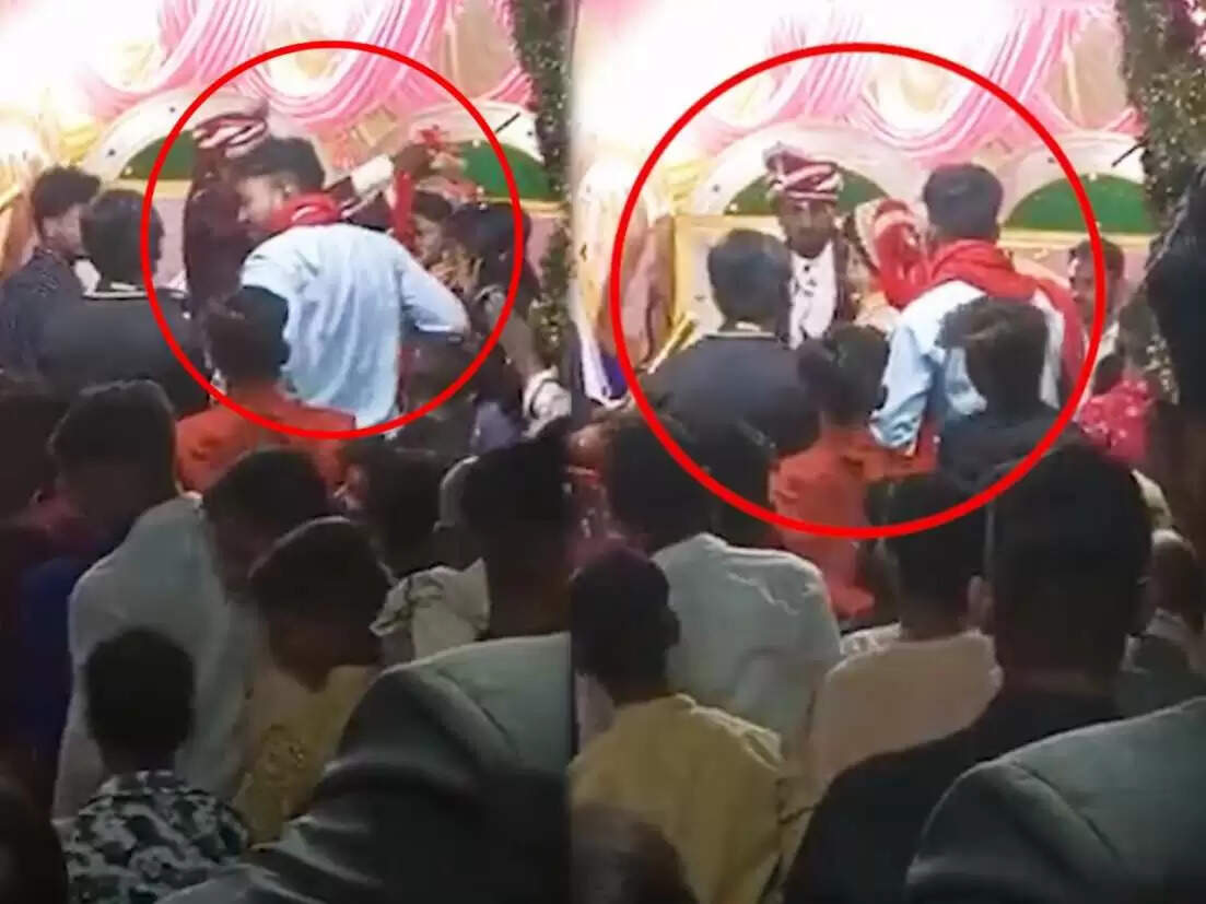 மணமகனை கன்னத்தில் பளார் என்று அறைந்த மணமகள்!! VIDEO