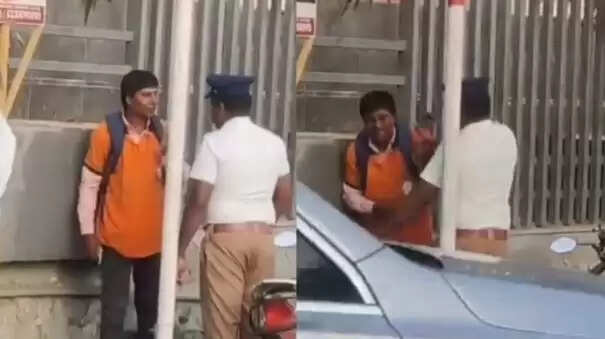 ‘ஸ்விகி’ ஊழியரால் போக்குவரத்து காவலர் சஸ்பெண்ட்!