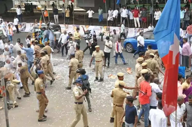 பாஜக- விடுதலை சிறுத்தைகள் மோதல்.. 150 பேர் மீது வழக்குப் பதிவு !!