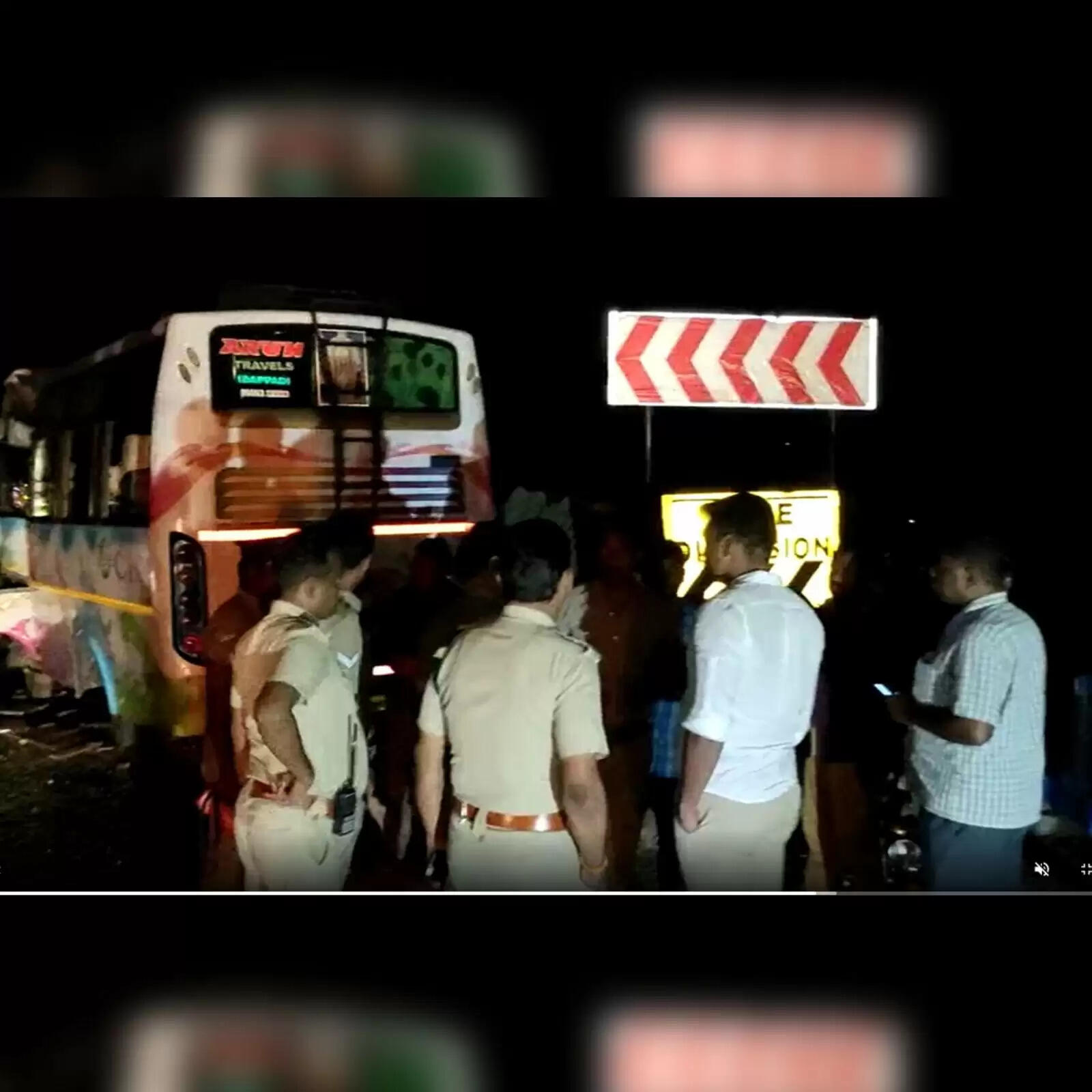 விபத்து குறித்து விசாரிக்கச் சென்ற காவலர்கள் இருவர் பலி..!!