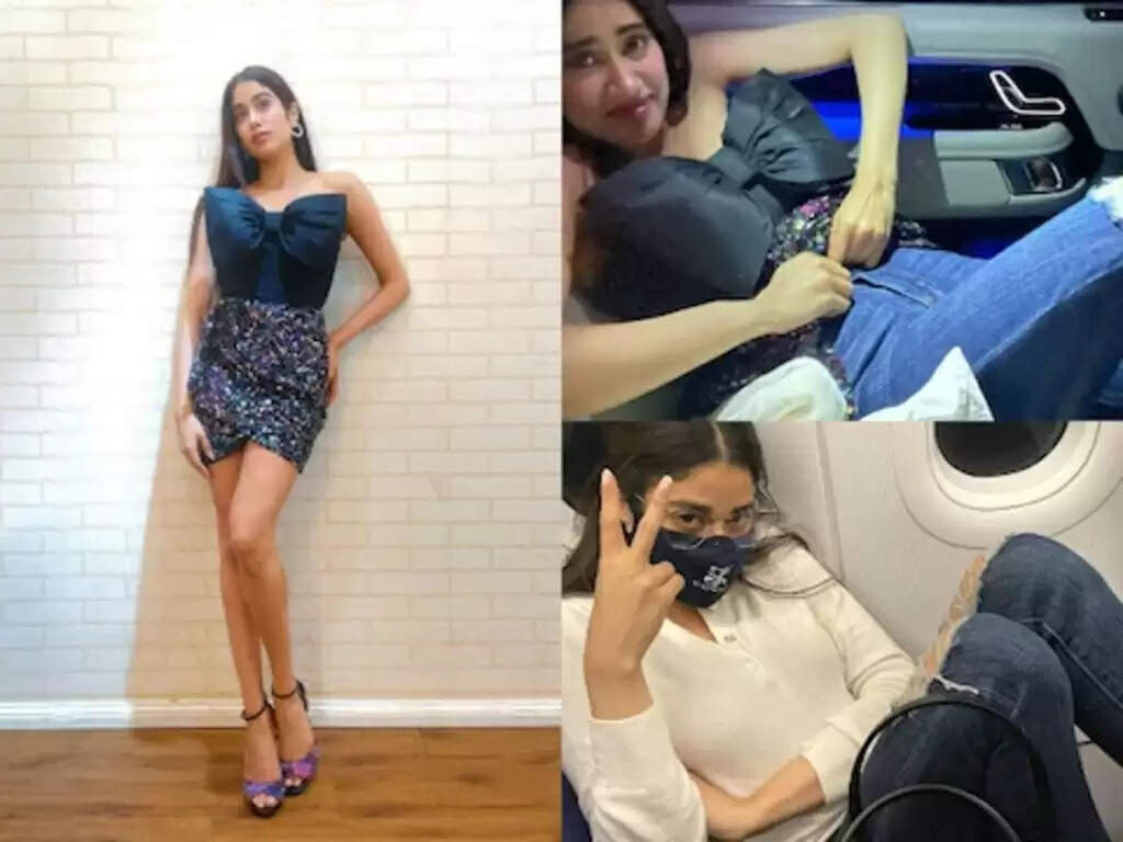 கார் டிக்கியில் பயணம் செய்யும் ஸ்ரீதேவியின் மகள்: எதற்காக தெரியுமா?