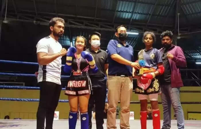 தாய்லாந்தில் சர்வதேச கிக் பாக்சிங்.. தங்கம் தட்டினார் சென்னை மாணவி..!