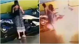 காதலை பிரேக் அப் செய்த காதலன்... விலை மதிப்புள்ள பைக்கை தீ வைத்து கொளுத்திய காதலி! காதலை பிரேக் அப் செய்த காதலன்... விலை மதிப்புள்ள பைக்கை தீ வைத்து கொளுத்திய காதலி!