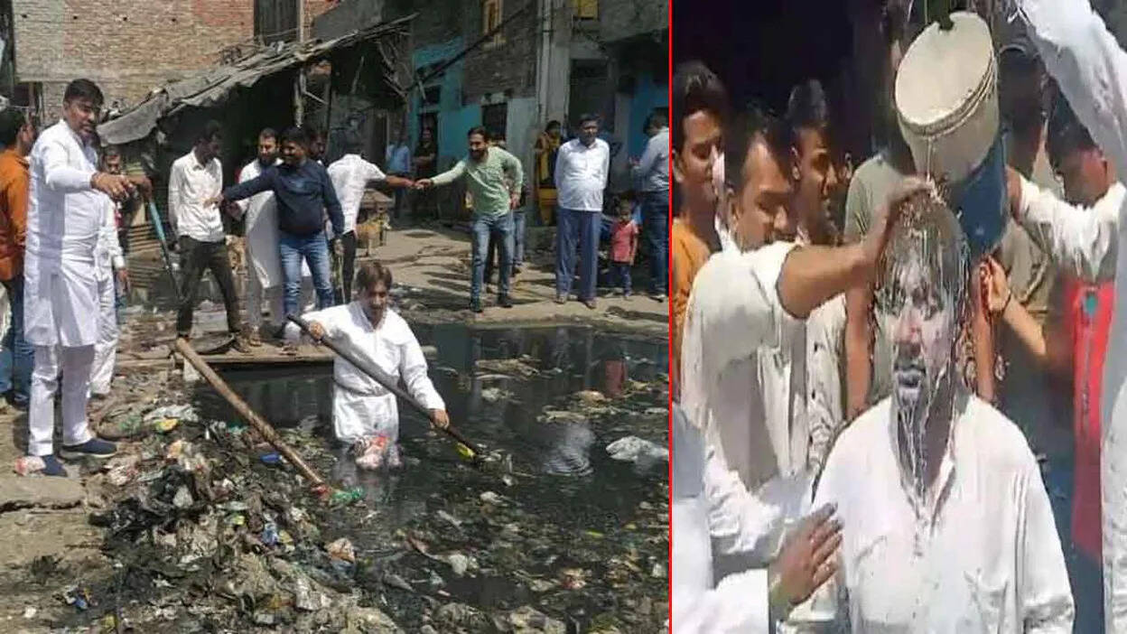 முதல்வன் பட பாணியில் கவுன்சிலருக்கு பாலாபிஷேகம்..!!