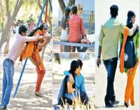 காதலர் தினம்- கடற்கரையில் குவிந்த காதல் ஜோடிகள்