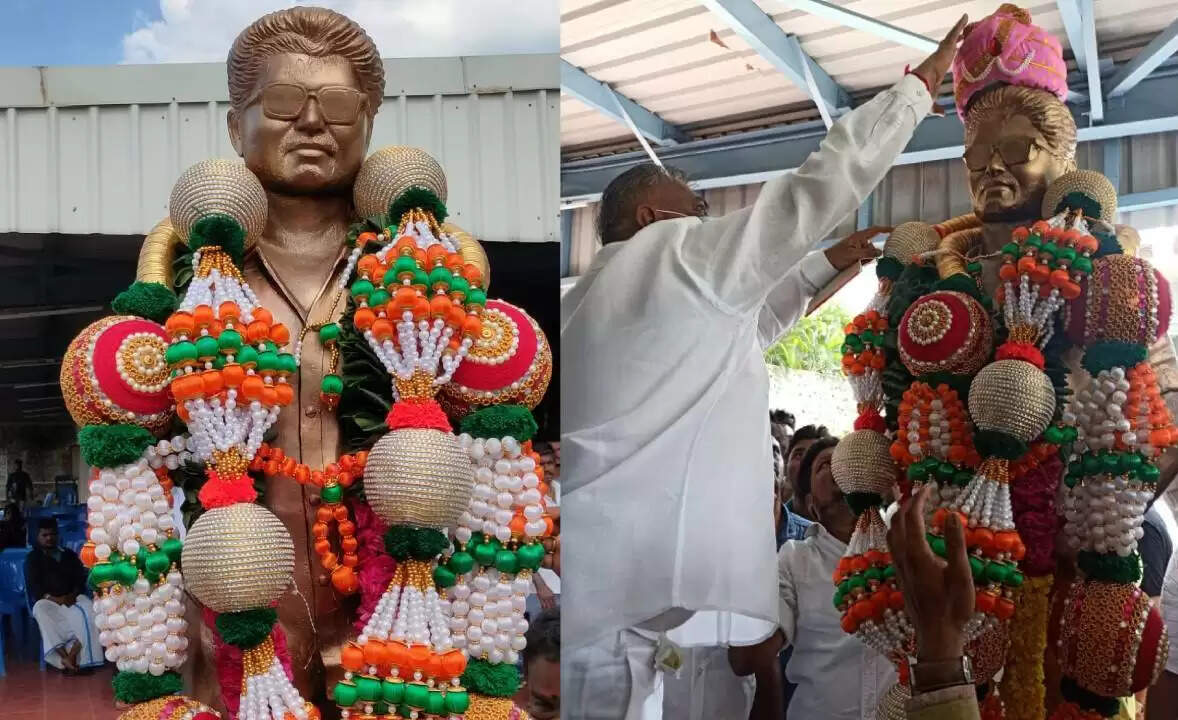 விஜய் மக்கள் மன்ற அலுவலகத்தில் நடிகர் விஜய்க்கு சிலை வைத்த ரசிகர்கள்!!