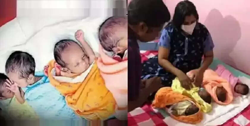 42 வயது பெண்ணுக்கு ஒரே பிரசவத்தில் இத்தனை குழந்தைகளா? - குவியும் வாழ்த்துகள் !