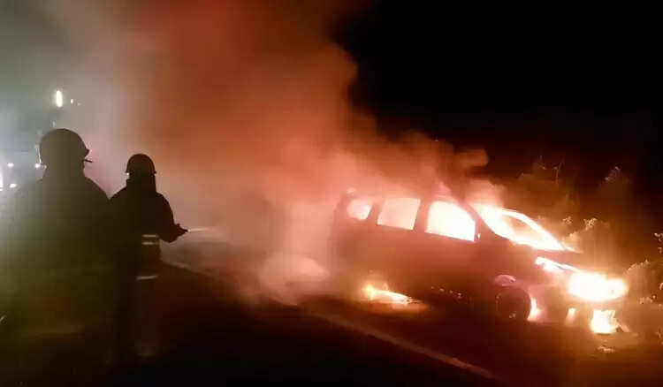 car fire