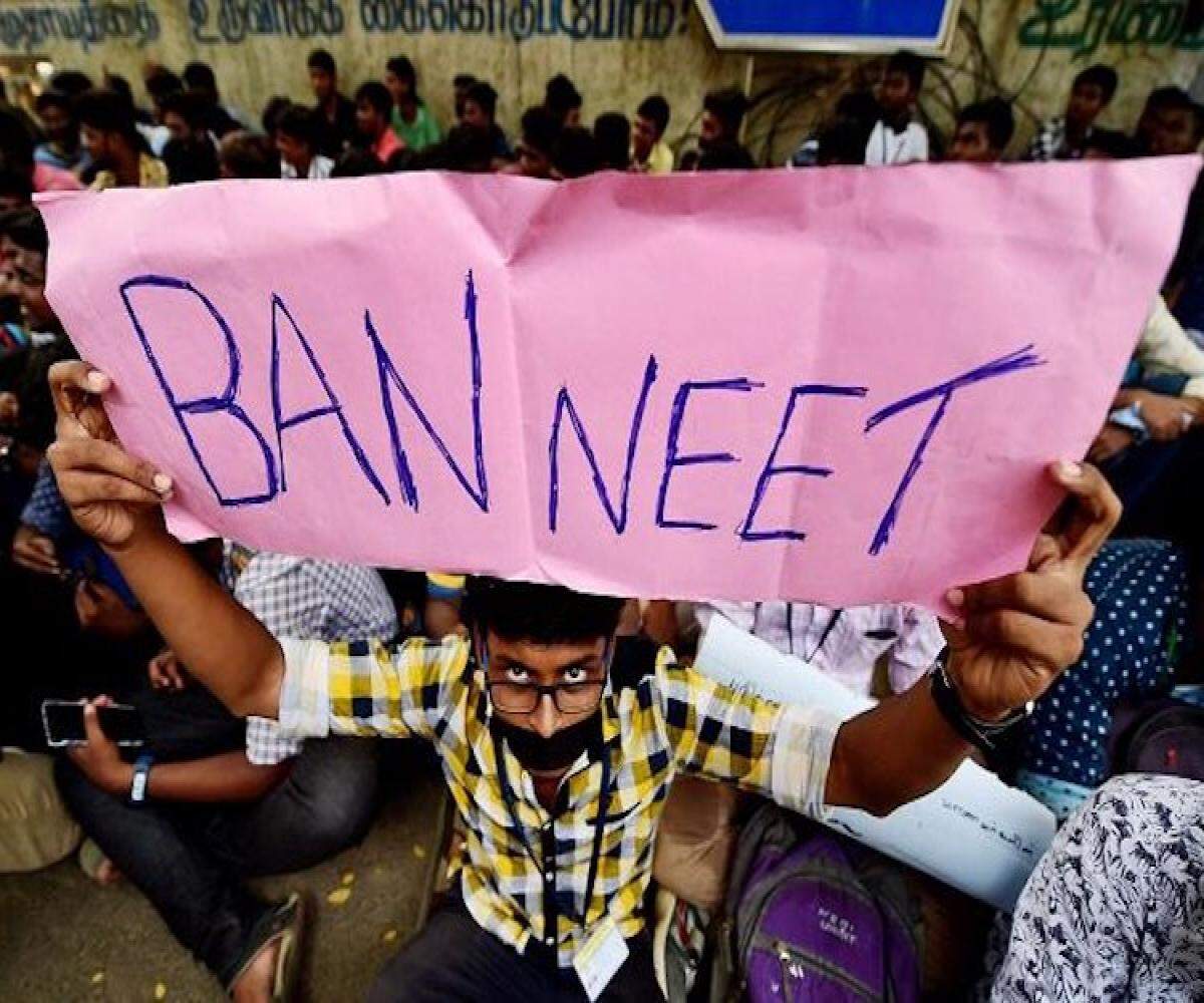 நீட் ரத்து தனி நபர் மசோதா – திமுக எம்.பி. வில்சன் தாக்கல்!!