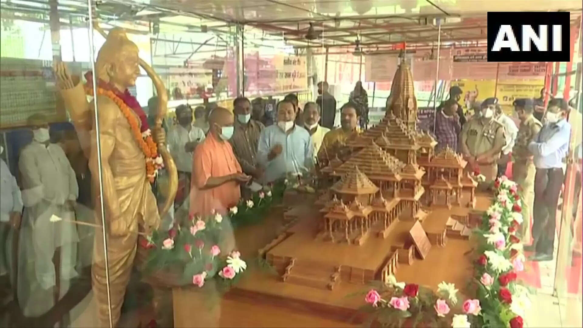 அயோத்தி ராமர் கோவில் கட்டுமானப் பணிகள் குறித்து ஆய்வு செய்தார் முதல்வர் யோகி ஆதித்யநாத்!!