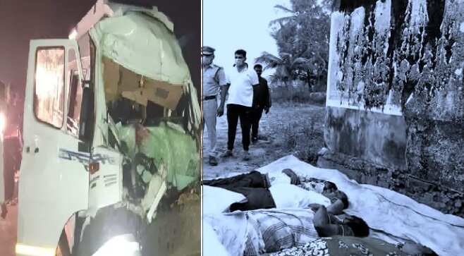 ஒரு நொடியில் அசந்த ஓட்டுநர்.. வேனில் இருந்த 5 பெண்கள் உட்பட 8 தமிழர்கள் உயிரிழப்பு !!