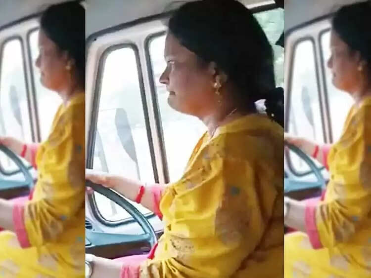 ஓட்டுநருக்கு வலிப்பு ஏற்பட்டதால் 10 கி.மீ. தூரம் பேருந்தை இயக்கிய பெண்!!