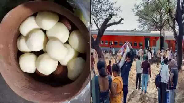 ரசகுல்லா ஸ்வீட்டால் பாதிக்கப்பட்ட ரயில் சேவை!!