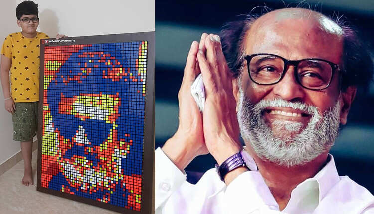 ரஜினியின் உருவப்படத்தை வரைந்த கேரளா சிறுவன்... வாழ்த்திய ரஜினிகாந்த்!