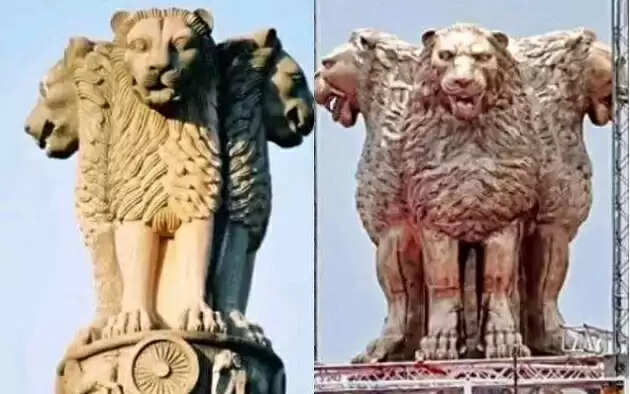 தேசிய சின்னம் அவமதிப்பா? - சர்ச்சைக்குள்ளான மோடி திறந்துவைத்த சிலை !