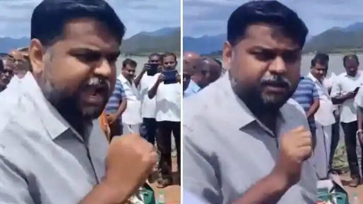 அரசு விழாவில் இந்து மத பூஜை... கடுப்பான திமுக எம்.பி!! VIDEO