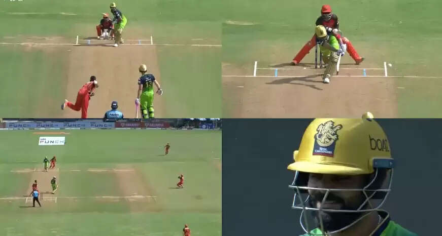 இதனையடுத்து ஏமாற்றத்துடன் விராட் கோலி பெவிலியன் நோக்கி நகர்ந்தார். அப்போது விரக்தியில் தலையில் கோலி கை வைத்து கொண்டார். கடந்த 10 ஆண்டுகளில் ஐபிஎல் தொடரில் விராட் கோலி அடித்த குறைவான ரன்கள் மற்றும் சராசரி என்றால் அது இது தான். இதுவரை 12 போட்டியில் விளையாடியுள்ள கோலி, 216 ரன்கள் மட்டுமே அடித்துள்ளார். சராசரி 19.6  இதற்கு முன்பு விராட் கோலி குறைவான ரன்களை அடித்தது 2017ஆம் ஆண்டு தான். அதில் 10 போட்டியில் விளையாடி 308 ரன்களை விராட் கோலி அடித்துள்ளார். தற்போது குறைந்தது கோலிக்கு 2 போட்டிகள் எஞ்சி உள்ளன. அதில் கோலி எதாவது ரன் அடித்தால் மட்டுமே 300 ரன்களை தொட முடியும்.