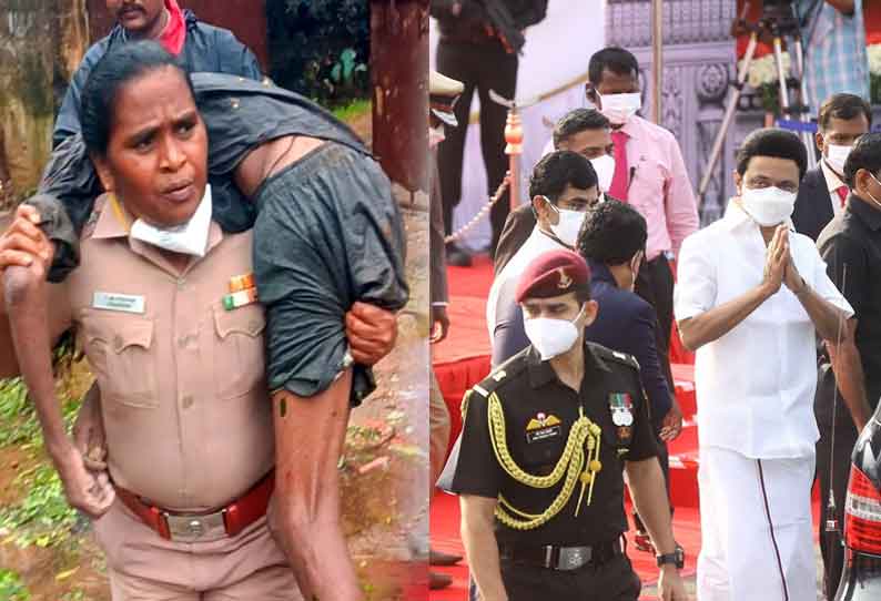இன்ஸ்பெக்டர் ராஜேஸ்வரிக்கு அண்ணா பதக்கம்.. முதல்வர் ஸ்டாலின் வழங்கினார்..! இன்ஸ்பெக்டர் ராஜேஸ்வரிக்கு அண்ணா பதக்கம்.. முதல்வர் ஸ்டாலின் வழங்கினார்..!
