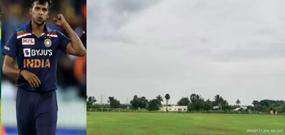 சொந்த கிராமத்தில் கிரிக்கெட் மைதானம் அமைக்கும் நடராஜன் !