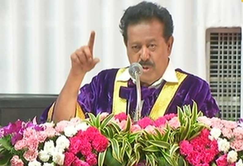 கொள்ளையடிக்கவே நீட் தேர்வு.. கவர்னர் முன்னிலையில் பொன்முடி பேச்சு..!