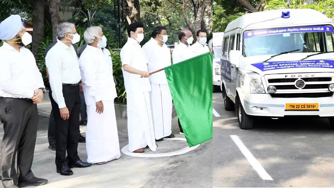 கொரோனாவால் பாதிக்கப்பட்டோரை அழைத்து செல்ல சிறப்பு ஆம்புலன்ஸ்..!!