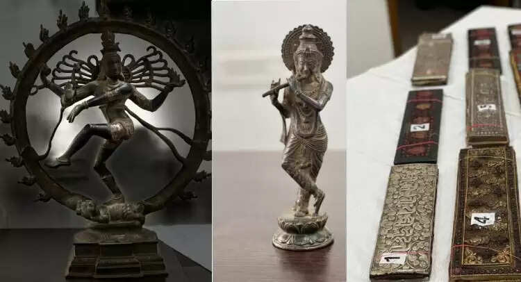 பல கோடி மதிப்புள்ள நடராஜர், கிருஷ்ணர் சிலைகள் மீட்பு.!!