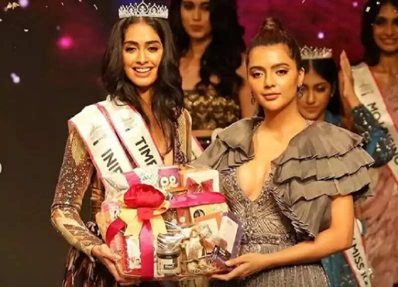 மிஸ் இந்தியா பட்டத்தை தட்டி சென்ற 21 வயது இளம்பெண்.!!