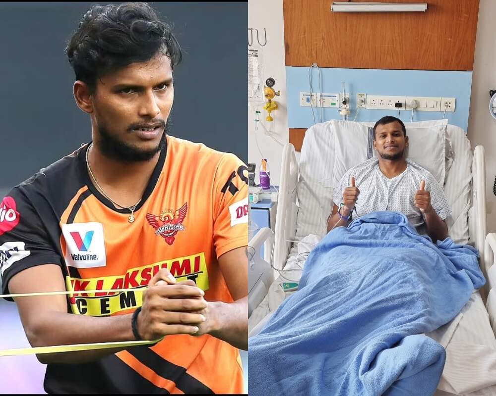 தமிழக வீரர் நடராஜன் மருத்துவமனையில் அனுமதி !!