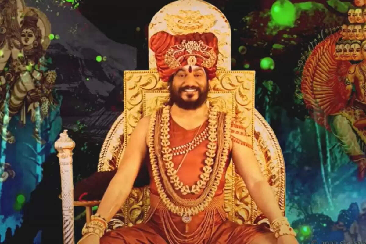 மூன்று மாதங்களுக்கு பிறகு குருபூர்ணிமா நிகழ்வில் தோன்றிய நித்தியானந்தா..!!