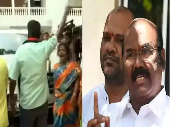 முன்னாள் அமைச்சர் ஜெயக்குமார் கார் மீது தாக்குதல்!!